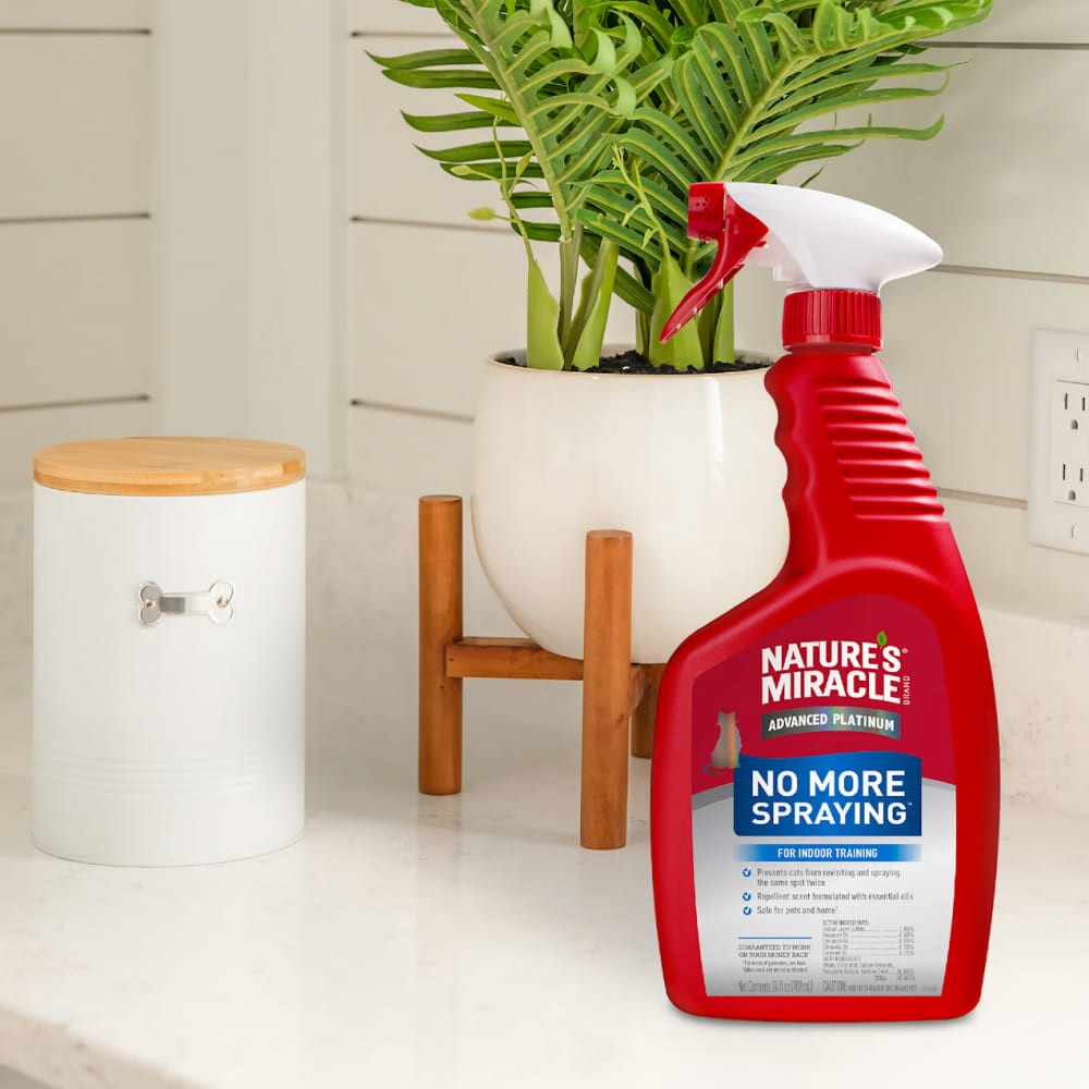 Спрей для котів Nature's Miracle No More Spraying для усунення плям і запахів 709 млфото