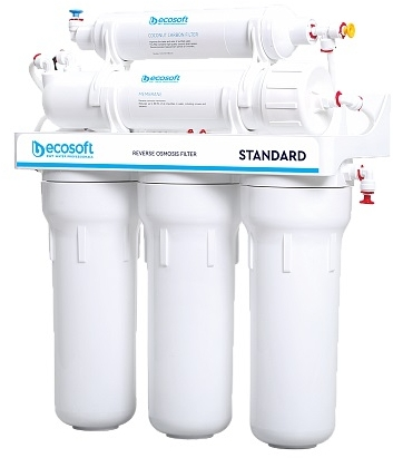 Комплект змішувача для кухні з висувним виливом Grohe Blue Pure Minta з фільтром зворотного осмосу Ecosoft Standard 5-50фото