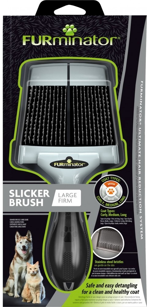 Щітка-пуходерка для котів і собак FURminator жорсткафото