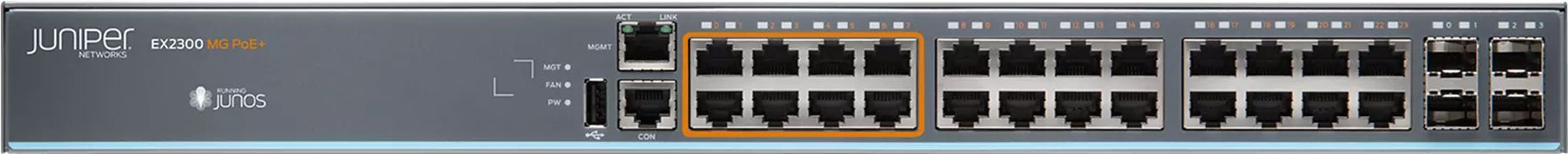 Комутатор Juniper EX2300 Class Multi-Gig (EX2300-24MP)фото