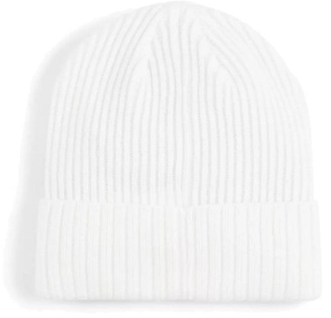 Шапка Puma Ribbed Classic Cuff Beanie 024038-06 Adult білафото2