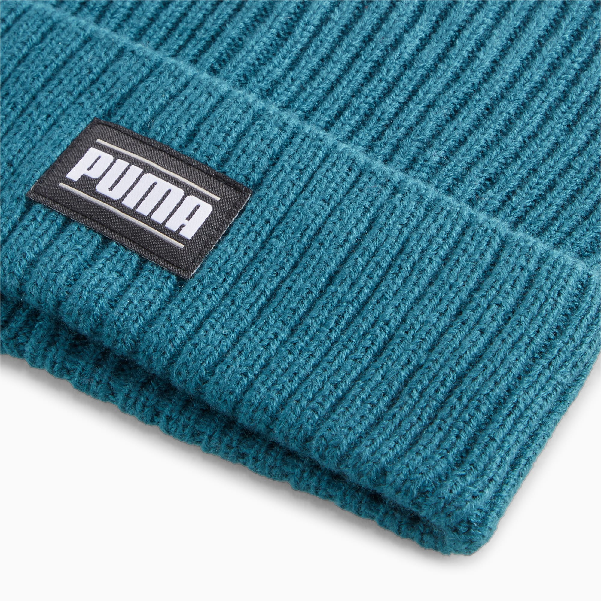 Шапка Puma Ribbed Classic Cuff Beanie 024038-10 Adult блакитнафото3