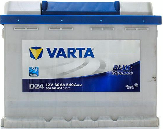 Автомобільний акумулятор Varta 6CT-60 (0) 560 408 054 Blue Dynamic D24фото2