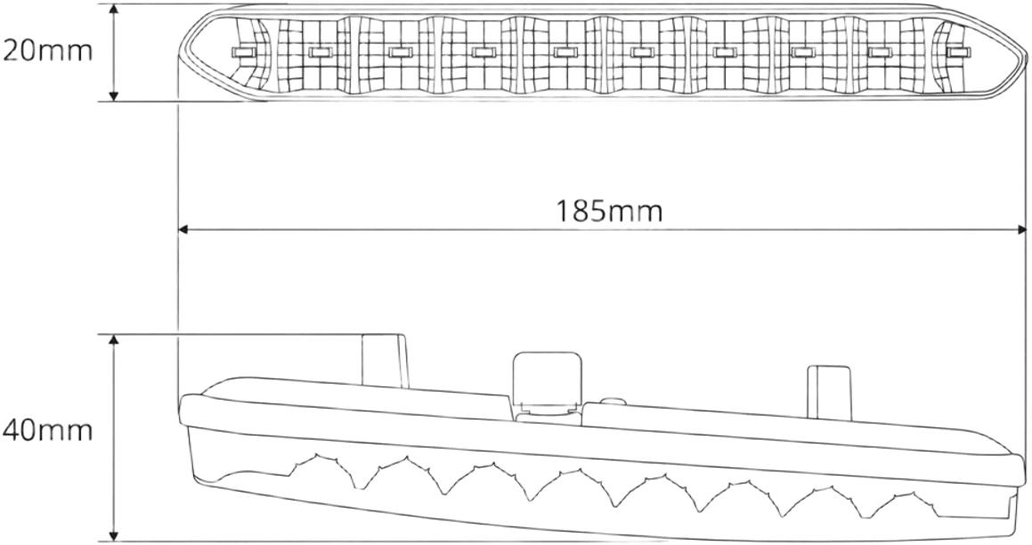 Денні ходові вогні Amio DRL 810 ver.2 12/24V 7W 01266фото7