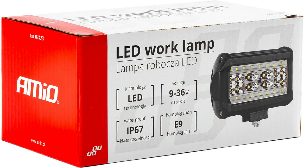 Фара додаткова Amio AWL09 28 LED FLOOD 9-36V 02423фото7