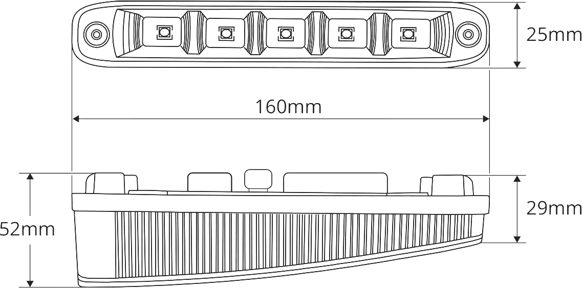 Денні ходові вогні Amio 506HP 12/24V 11.52W 01522 (5903293015223)фото8