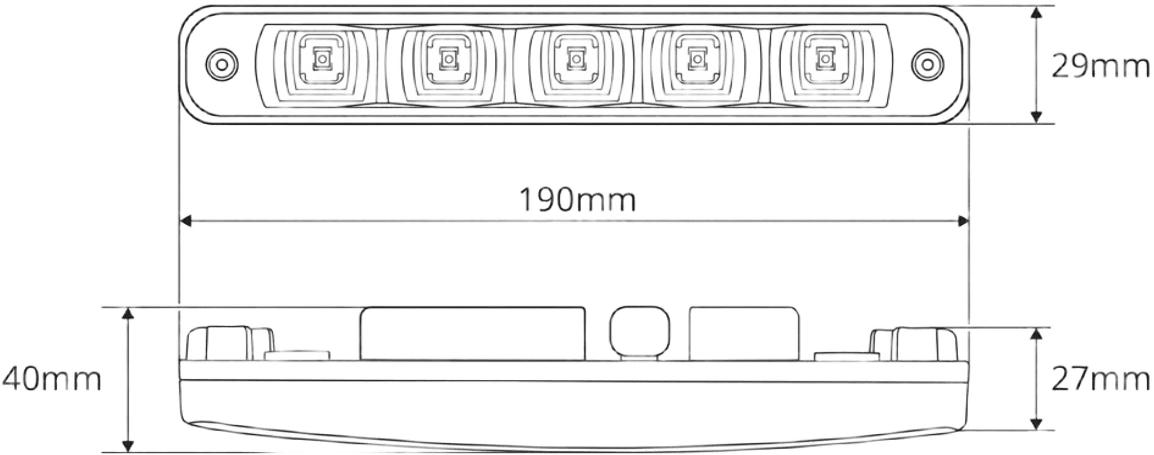 Денні ходові вогні Amio 507HP 12/24V 11.52W 01523фото6