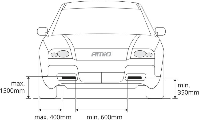 Денні ходові вогні Amio 510HP 12/24V 11.16W 01524фото9