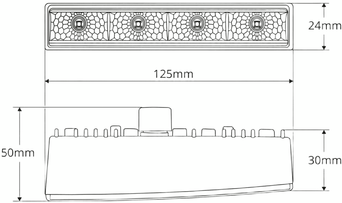 Денні ходові вогні Amio 540HP PRO 12/24V 6W 01528фото7