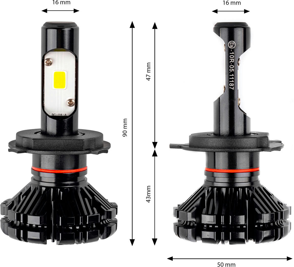 Лампа Amio LED Headlight H4 CX Series 2018 01073 (5903293010730)фото6