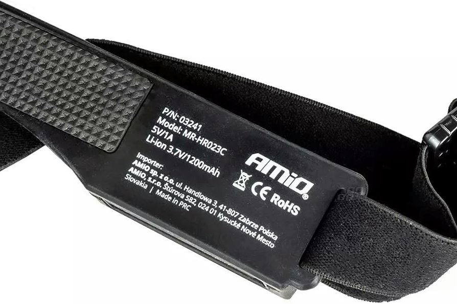 Фонарь Amio налобный LH05 XPE+COB 1200mAh 032411 (5903293032411) фото 4