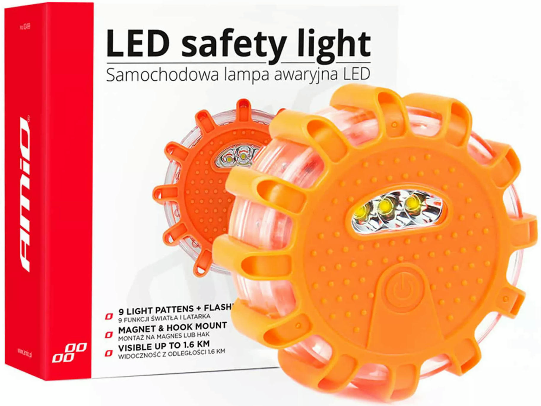 Фонарь Amio аварийный 3xAAA IP65 12SMD + 3SMD 024997 (5903293024997) фото 5