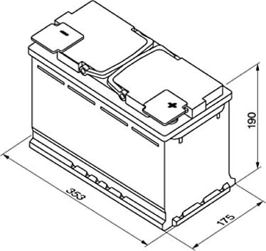 Автомобільний акумулятор Bosch Start-Stop 6CT-95 (0) AGM 0092S5A130 (4047025244367)фото4