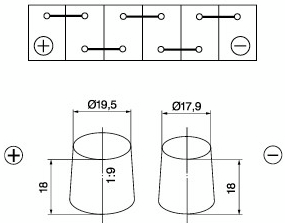 Автомобільний акумулятор Bosch S4 6CT-45 (1) Asia 0092S40230 (4047023479853)фото6