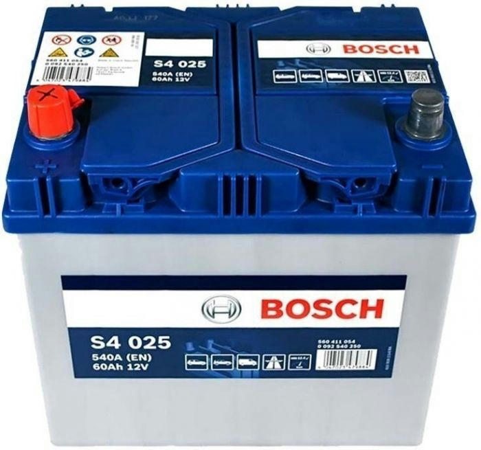 Автомобільний акумулятор Bosch S4 6CT-60 (1) Asia 0092S40250 (4047023479884)фото3