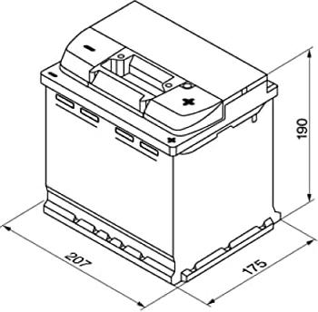 Автомобільний акумулятор Bosch S5 6CT-54 (0) 0092S50020 (4047023479419)фото4