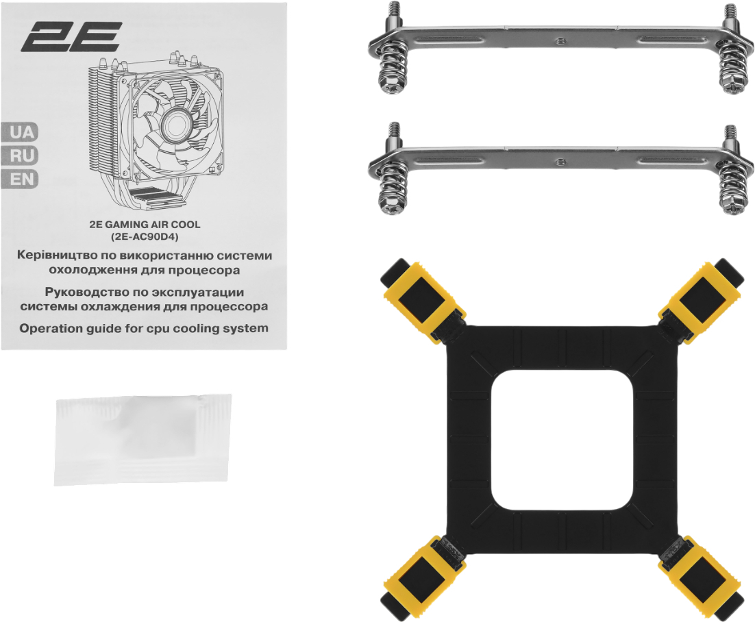 Процесорний кулер 2E GAMING Air Cool AC90D4-ARGB (2E-AC90D4-ARGB)фото8