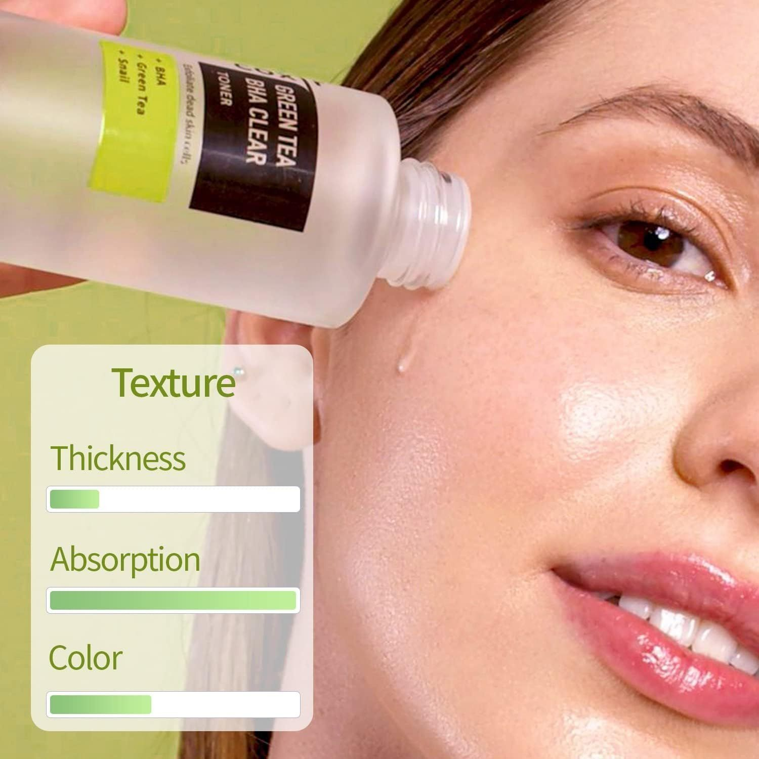 Тонер для лица Coxir Green Tea BHA Clear Toner 150 мл фото 7