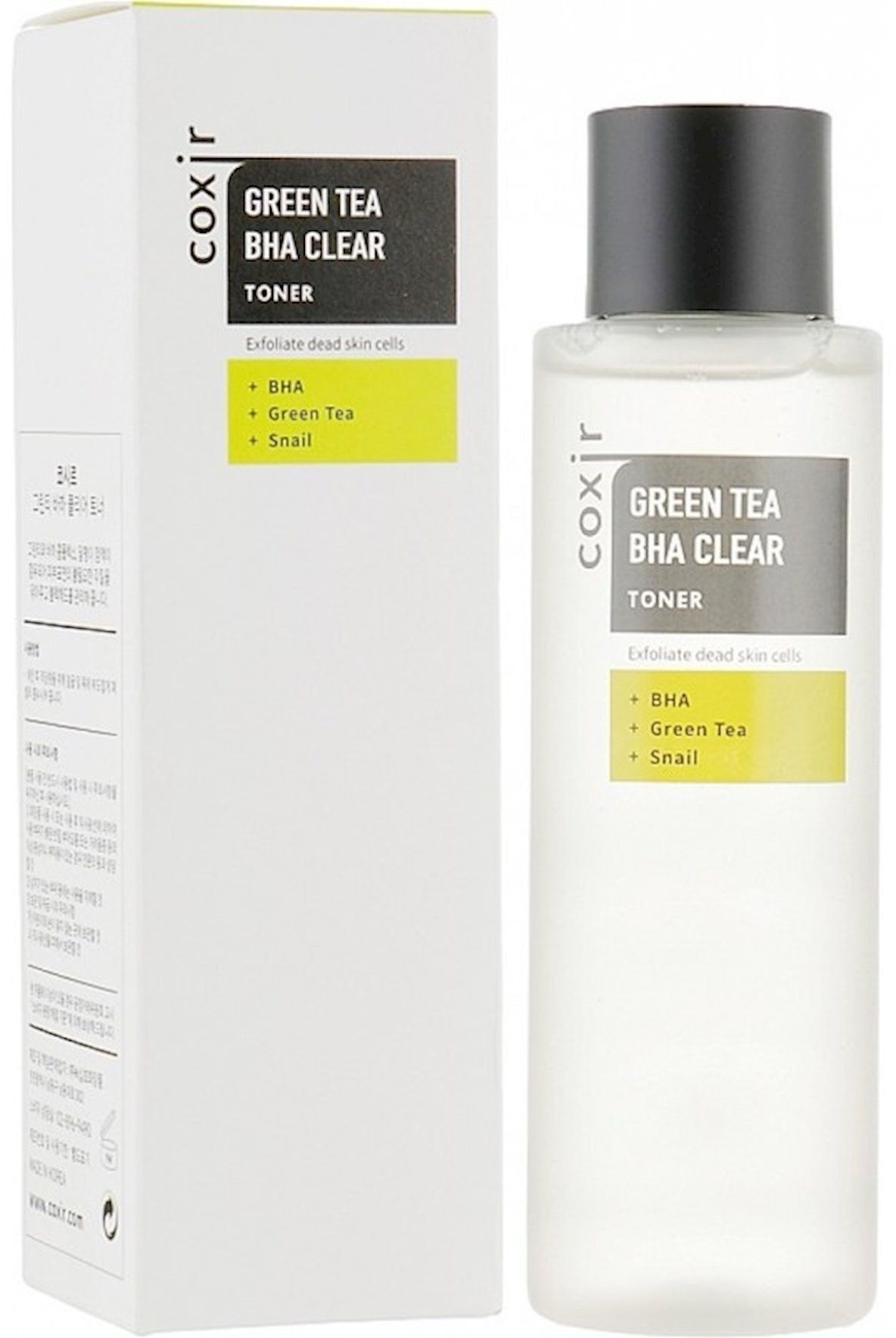 Тонер для лица Coxir Green Tea BHA Clear Toner 150 мл фото 2