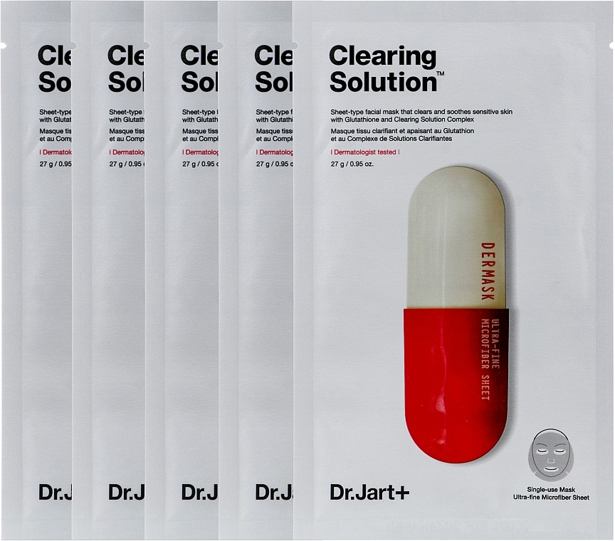 Маска для лица Dr.Jart+ Dermask Micro Jet Clearing Solution Очищающая 30 г фото 7