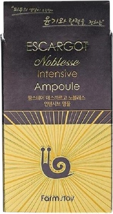 Сироватка для обличчя FarmStay Escargot Noblesse Intensive Ampoule з екстрактом королівського равлика 250млфото