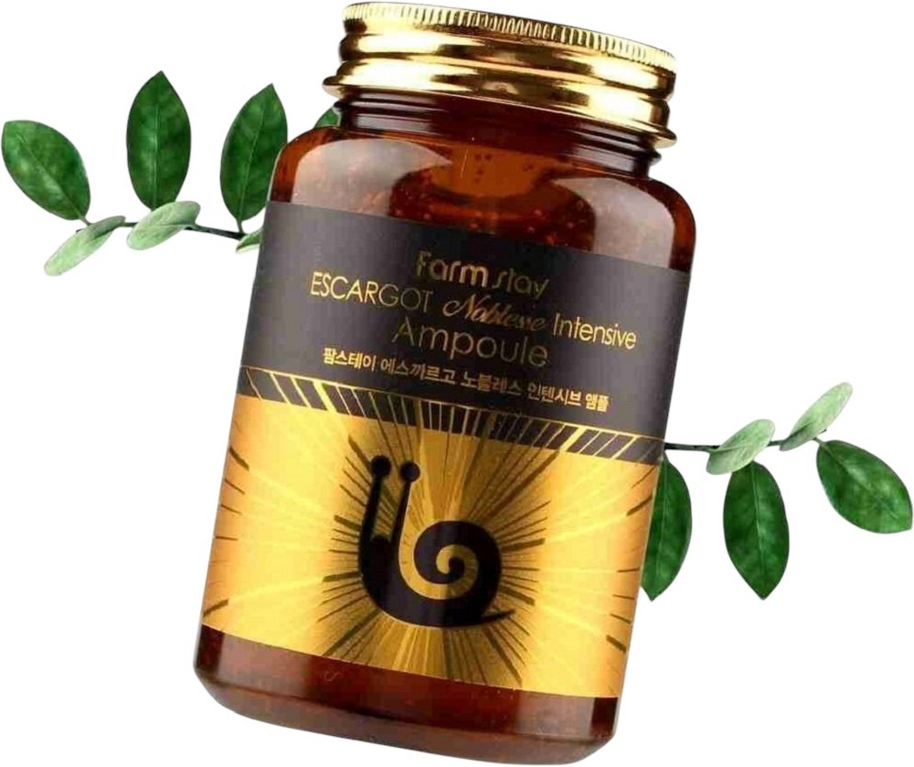 Сироватка для обличчя FarmStay Escargot Noblesse Intensive Ampoule з екстрактом королівського равлика 250млфото