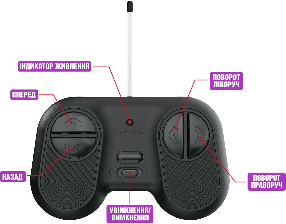 Автомобіль Bigfoot Off-Road на р/у Violet (1:16, 27 МГц (Mhz))фото