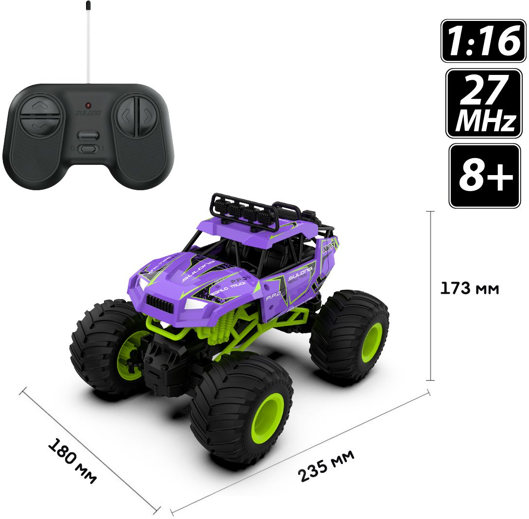 Автомобіль Bigfoot Off-Road на р/у Violet (1:16, 27 МГц (Mhz))фото
