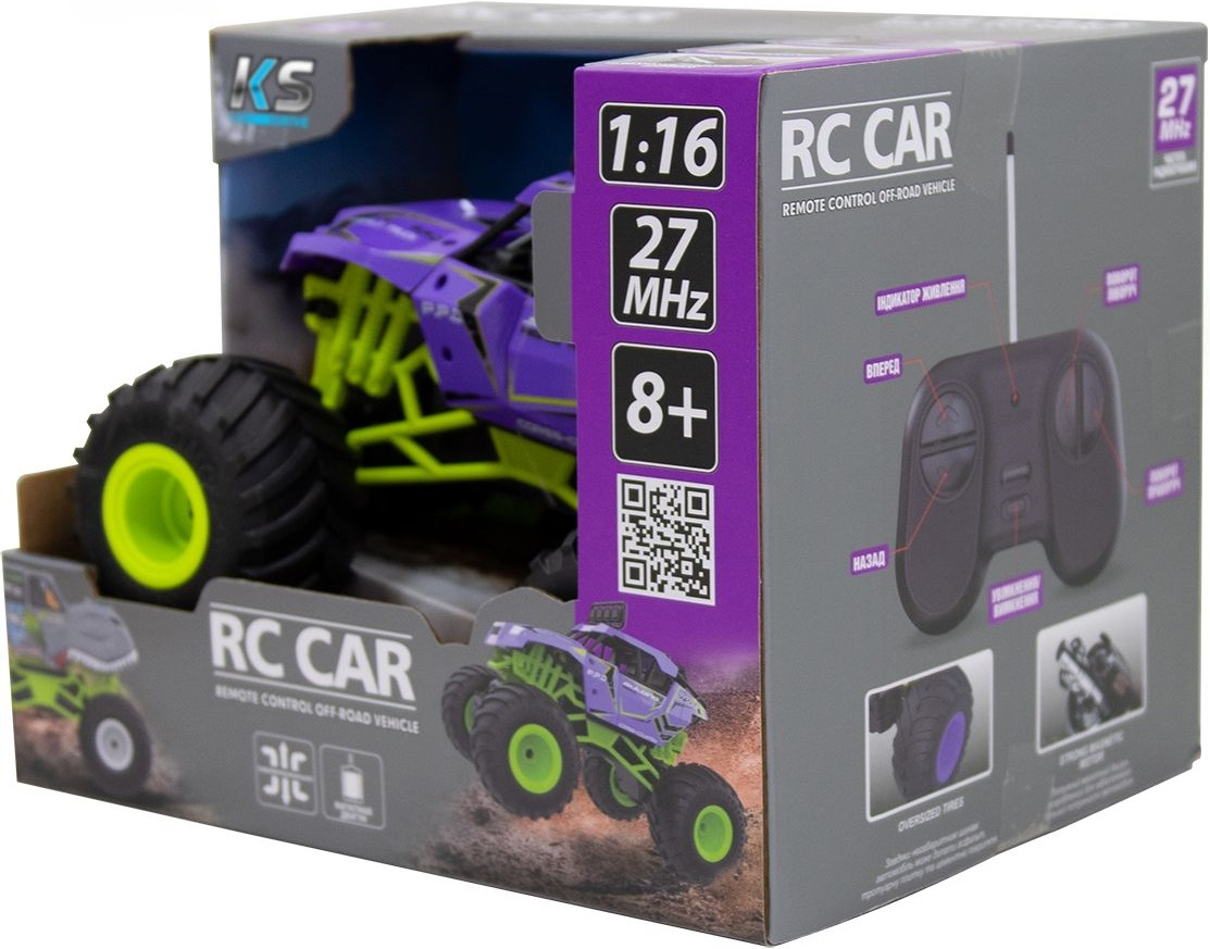Автомобіль Bigfoot Off-Road на р/у Violet (1:16, 27 МГц (Mhz))фото