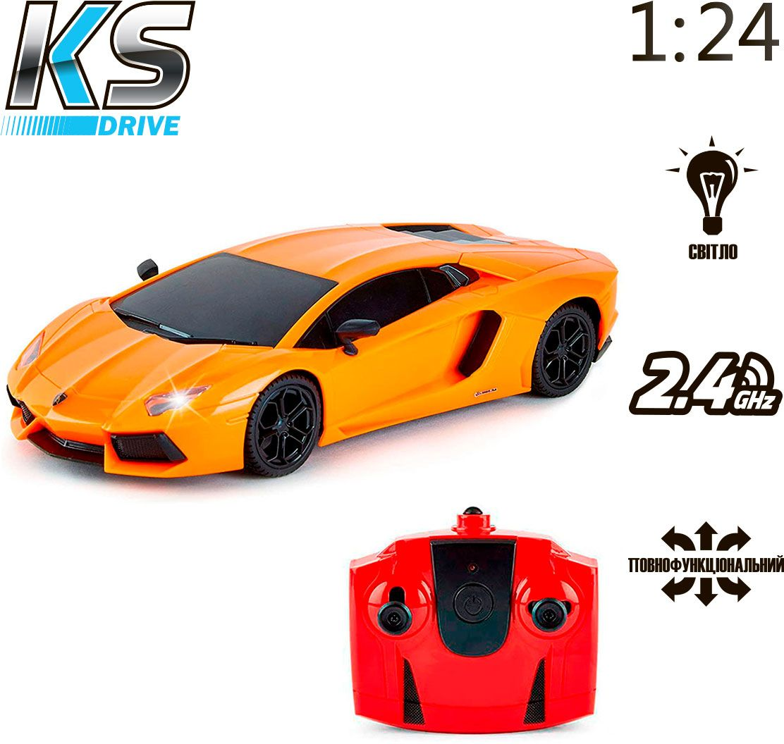 Автомобіль KS Drive на Lamborghini Aventador Lp 700-4 (1:24, 2.4Ghz, Помаранчевий)фото