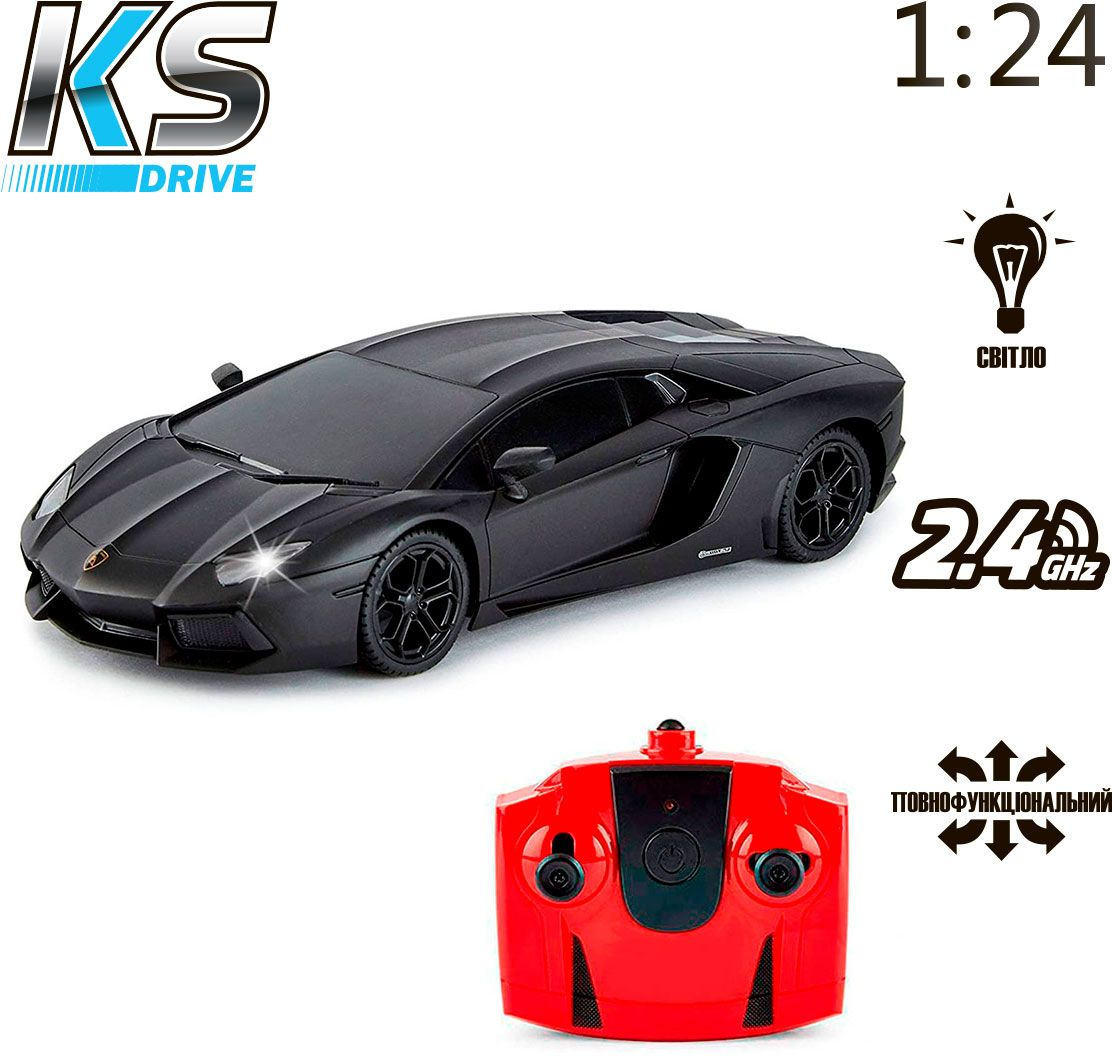 Автомобіль KS Drive на Lamborghini Aventador Lp 700-4 (1:24, 2.4Ghz, Чорний)фото