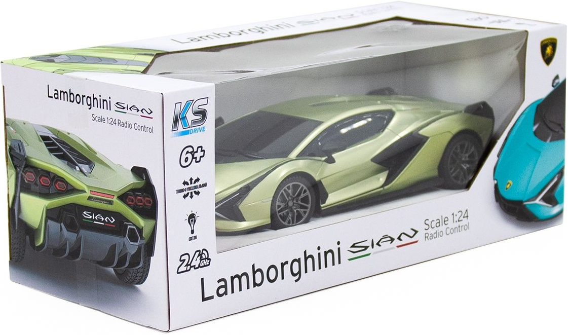 Автомобіль KS Drive на р/в Lamborghini Sian (1:24, 2.4Ghz, Зелений)фото11