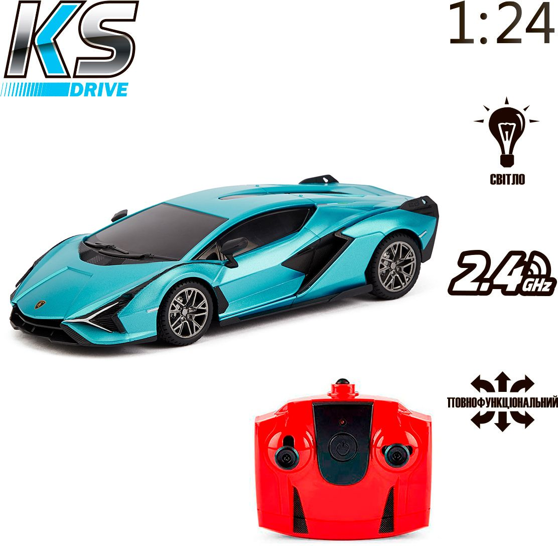 Автомобіль KS Drive на р/в Lamborghini Sian (1:24, 2.4Ghz, Синій)фото