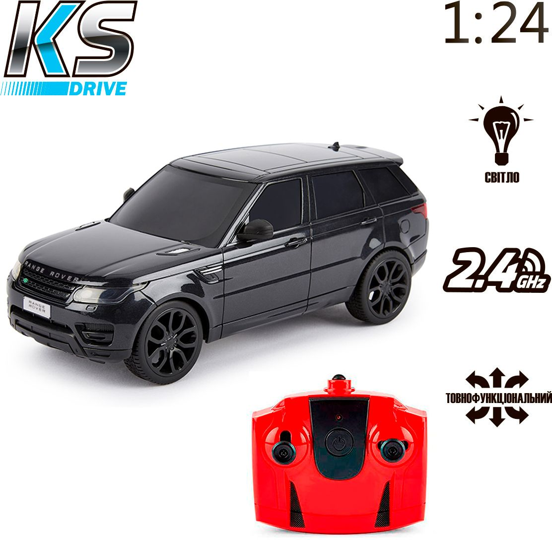 Автомобиль KS Drive на р/у Land Rover Range Rover Sport (1:24, 2.4Ghz, Черный) (124GRRB) фото 