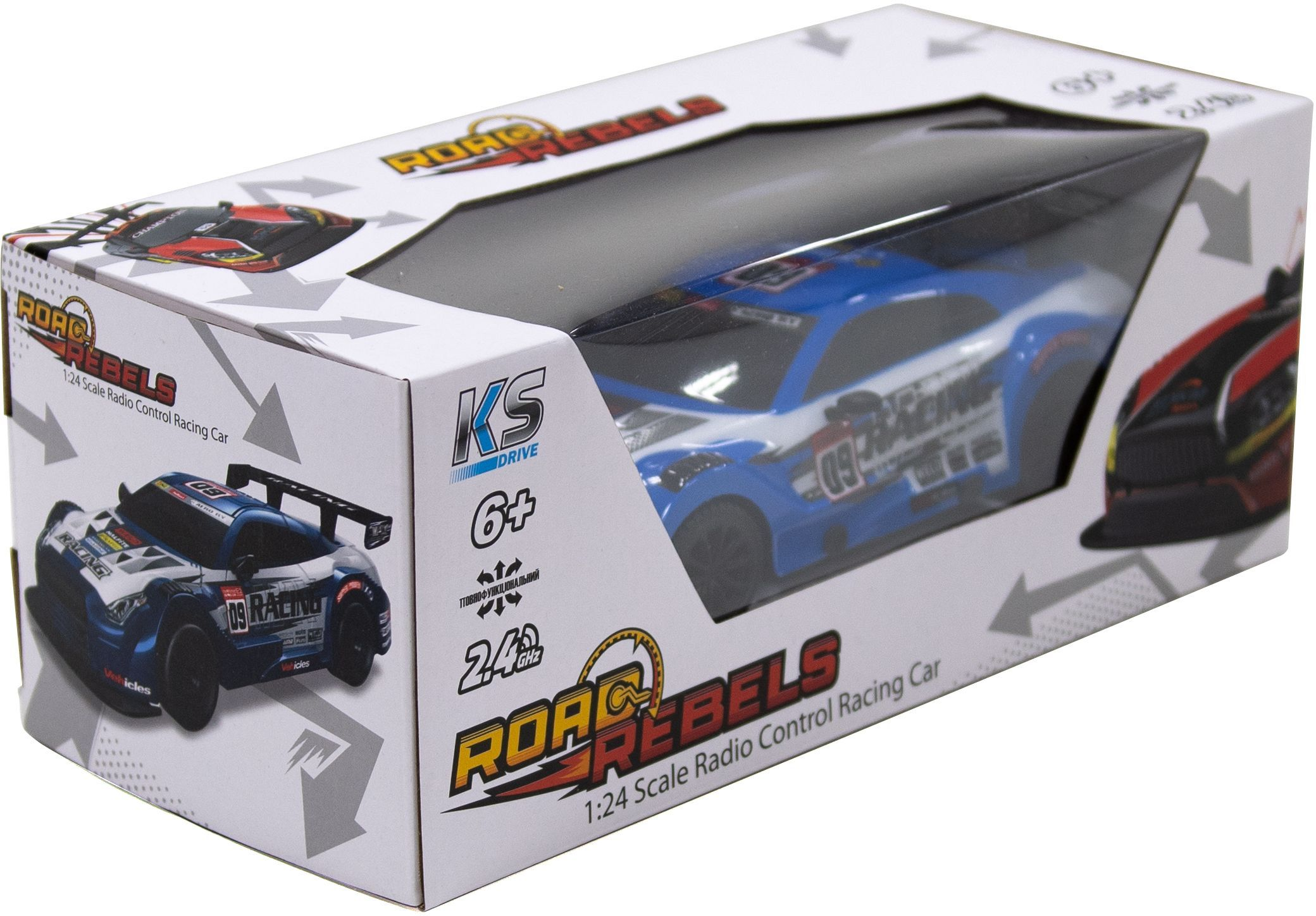 Автомобіль KS Drive на р/в Road Rebels (1:24, 2.4 ГГц (Ghz), Блакитний)фото