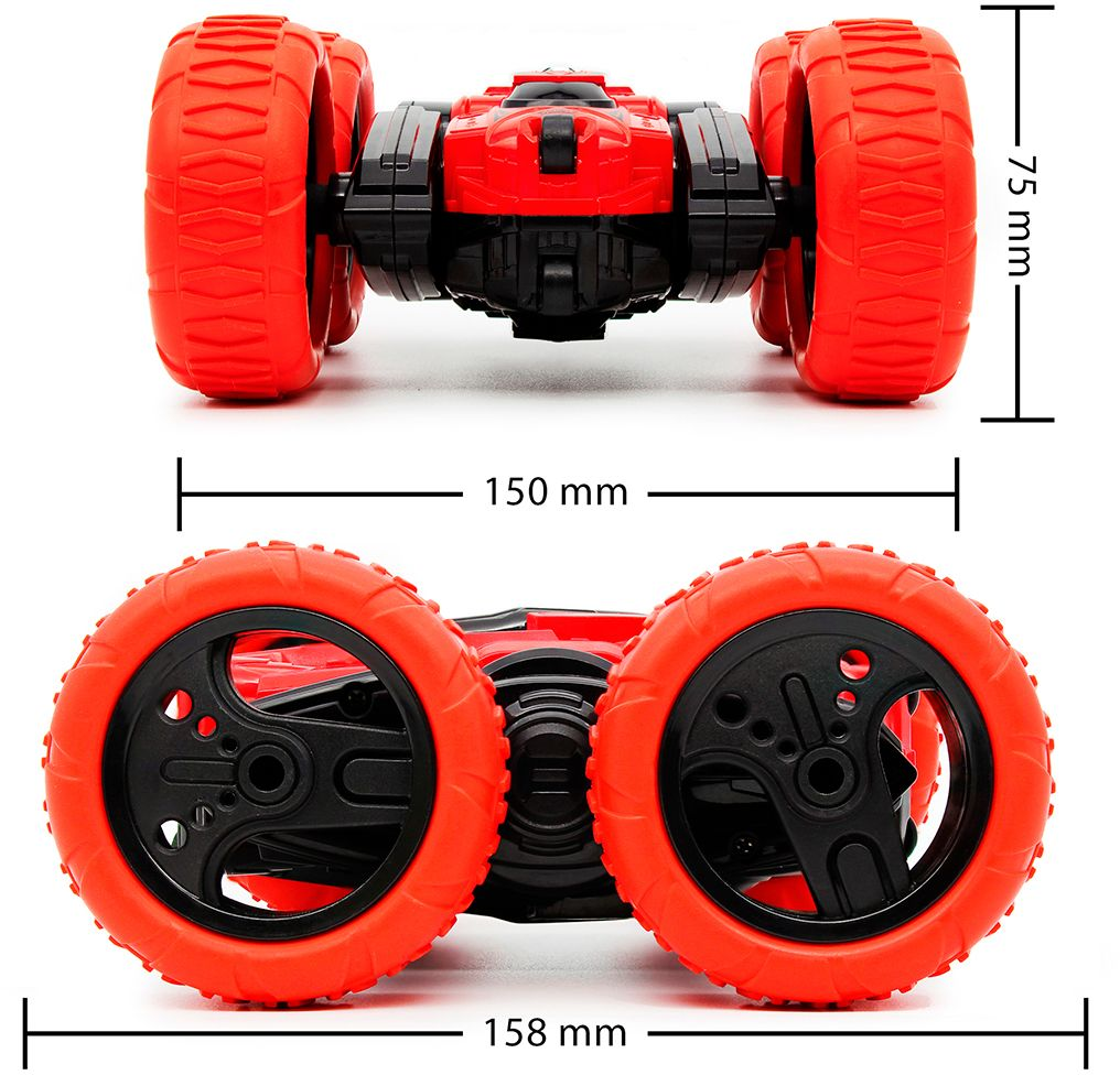 Автомобиль KS Drive на р/у Трюковый (2.4Ghz, Красно-Черный) (STURBWB) фото 7