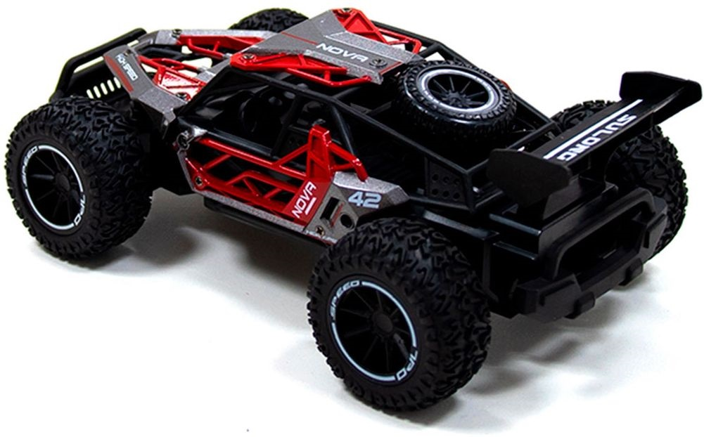 Автомобіль Metal Crawler на р/в Nova (Сіро-Червоний, Метал. Корпус, Аккум.3, 7V, 1:16)фото3