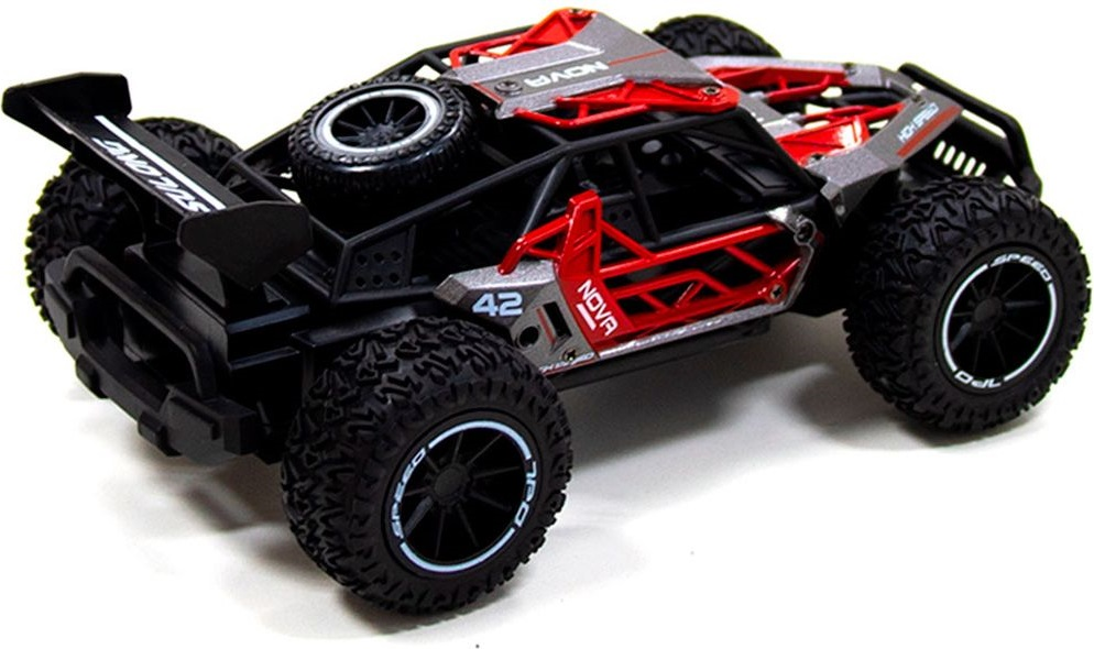 Автомобіль Metal Crawler на р/в Nova (Сіро-Червоний, Метал. Корпус, Аккум.3, 7V, 1:16)фото5