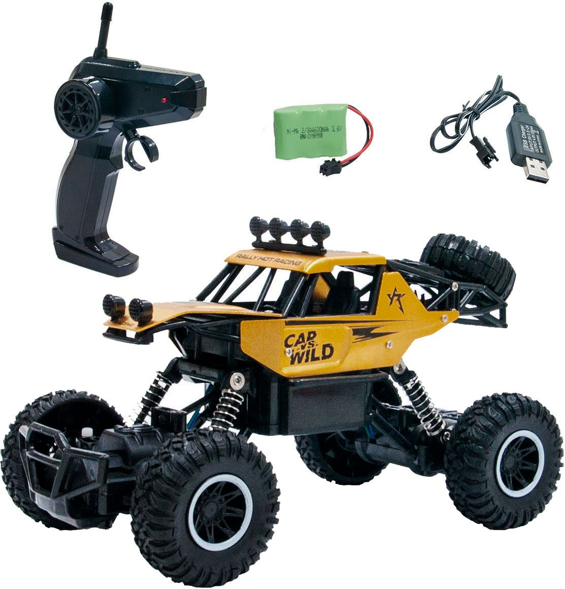 Автомобіль Off-Road Crawler на р/у Car Vs Wild (Золотий, Акум. 3,6V, Метал. Корпус, 1:20)фото8