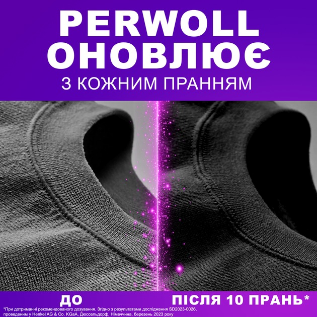 Капсулы для стирки Perwoll для темных и черных вещей 23 шт фото 3