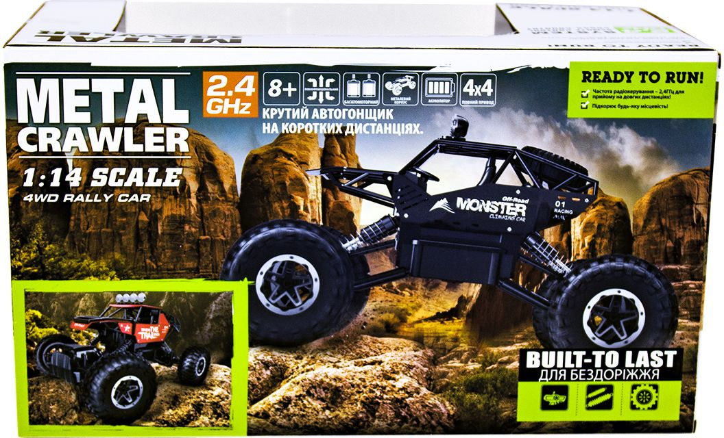 Автомобіль Off-Road Crawler на р/в Where The Trail Ends (Матов.Чорн., Акум.7.2V, Мет.Корпус,1:14)фото13