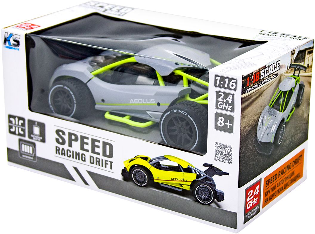 Автомобіль Speed ??Racing Drift на р/у Aeolus (Сірий, Аккум.3, 7V, 1:16)фото