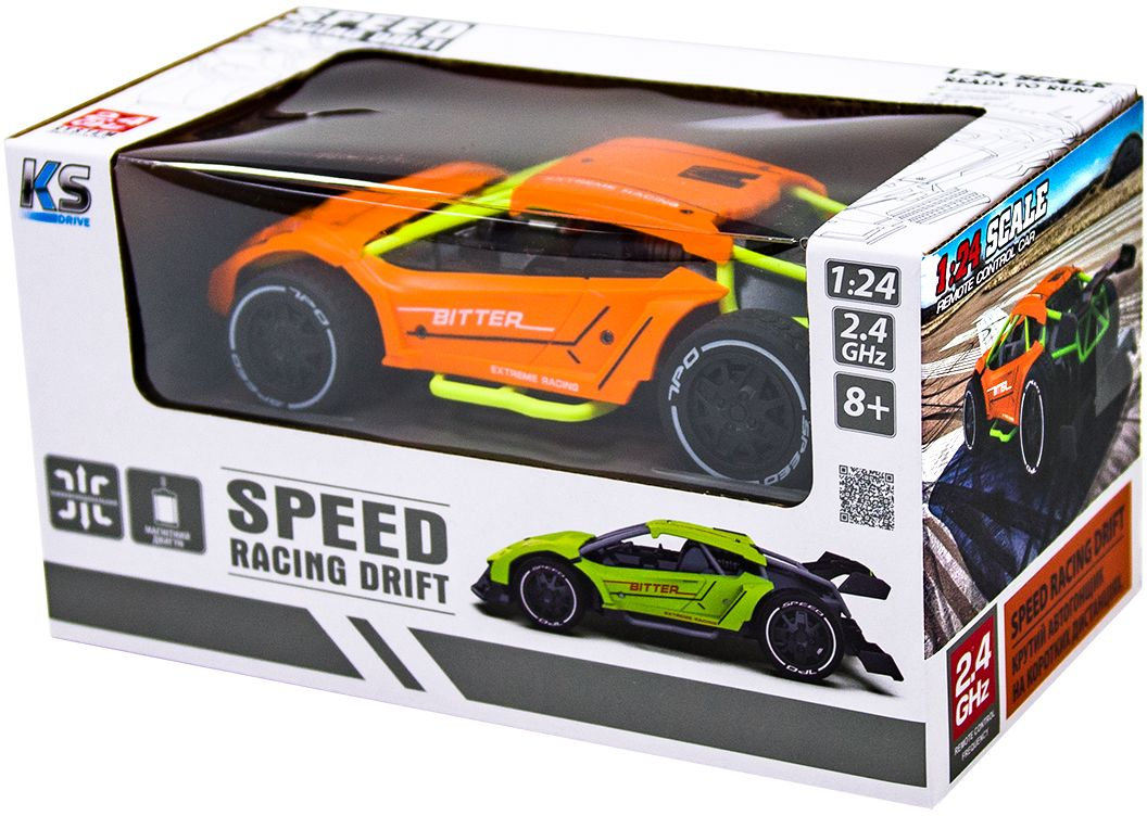 Автомобіль Speed ??Racing Drift на р/у Bitter (Помаранчевий, 1:24)фото10