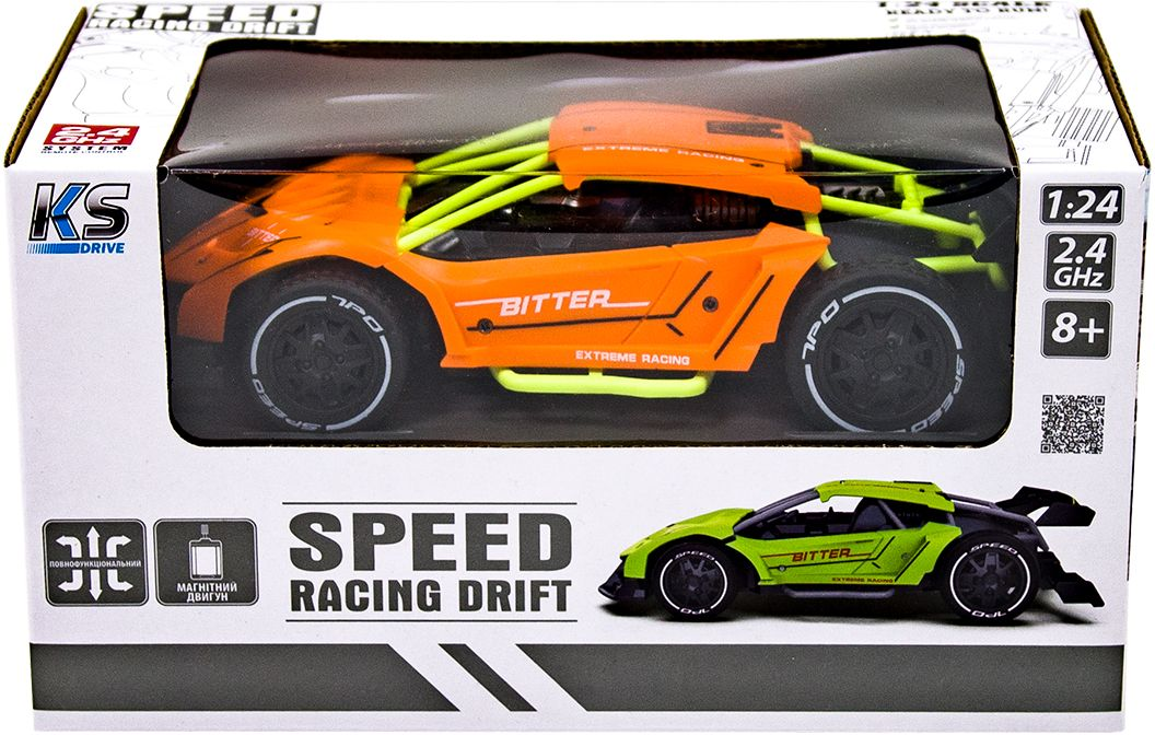 Автомобіль Speed ??Racing Drift на р/у Bitter (Помаранчевий, 1:24)фото11