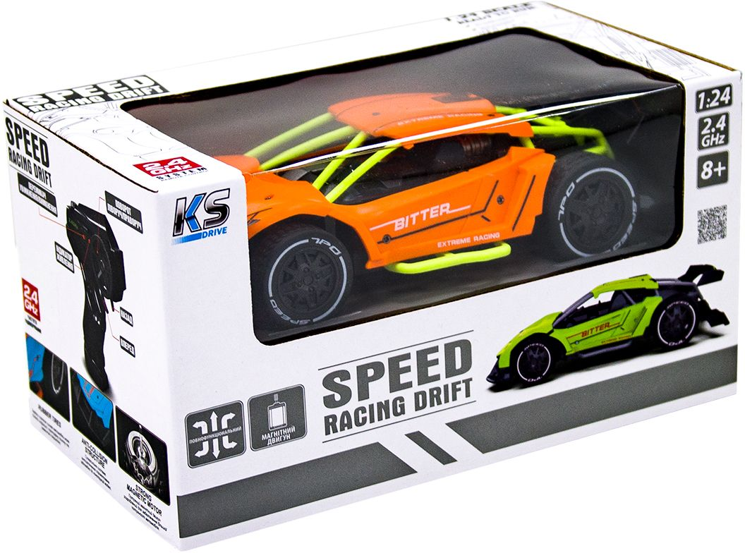 Автомобіль Speed ??Racing Drift на р/у Bitter (Помаранчевий, 1:24)фото12