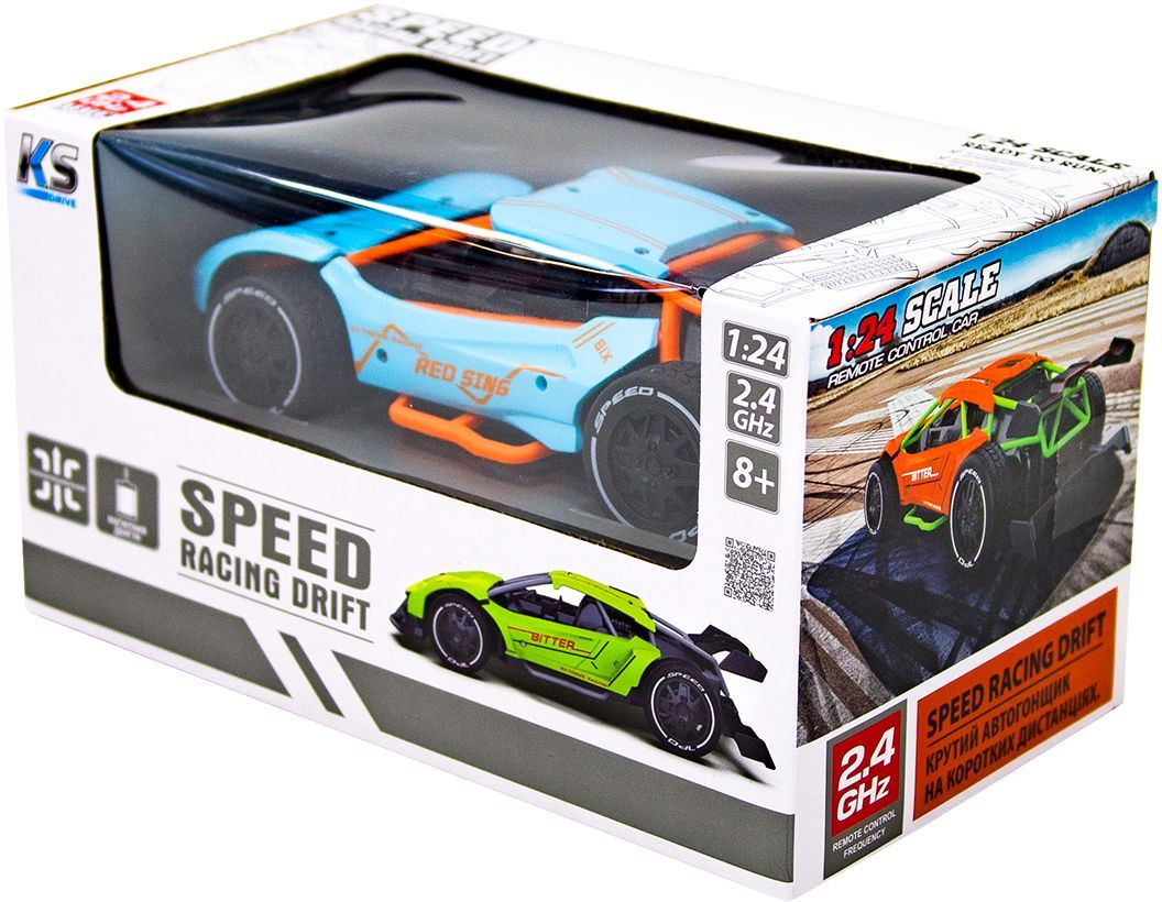 Автомобіль Speed ??Racing Drift на р/у Red Sing (Блакитний, 1:24)фото10