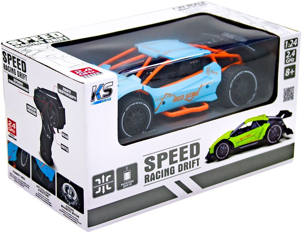 Автомобіль Speed ??Racing Drift на р/у Red Sing (Блакитний, 1:24)фото12