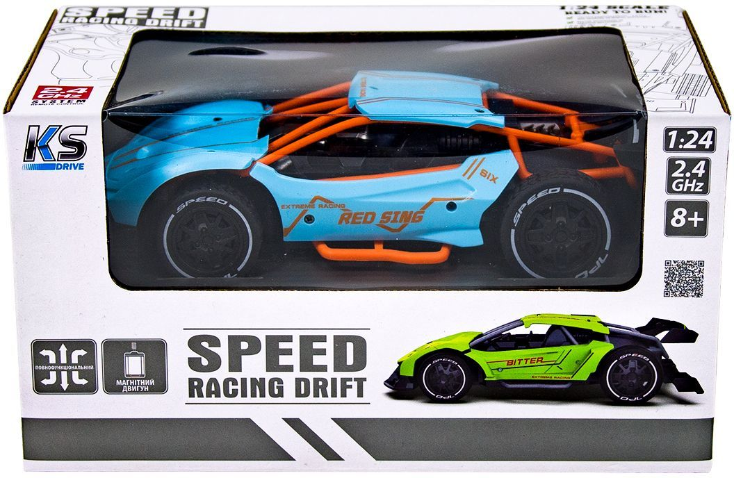 Автомобіль Speed ??Racing Drift на р/у Red Sing (Блакитний, 1:24)фото11