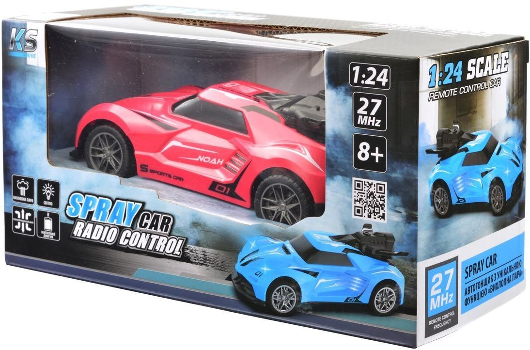 Автомобіль Spray Car на р/в Sport (Рожевий, 1:24, Світ, Вихлопний Пар)фото13