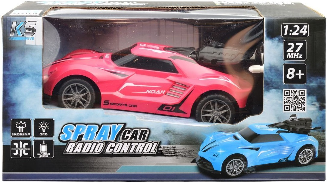 Автомобіль Spray Car на р/в Sport (Рожевий, 1:24, Світ, Вихлопний Пар)фото14